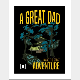 a great dad make great adventure recolor 02 Posters and Art